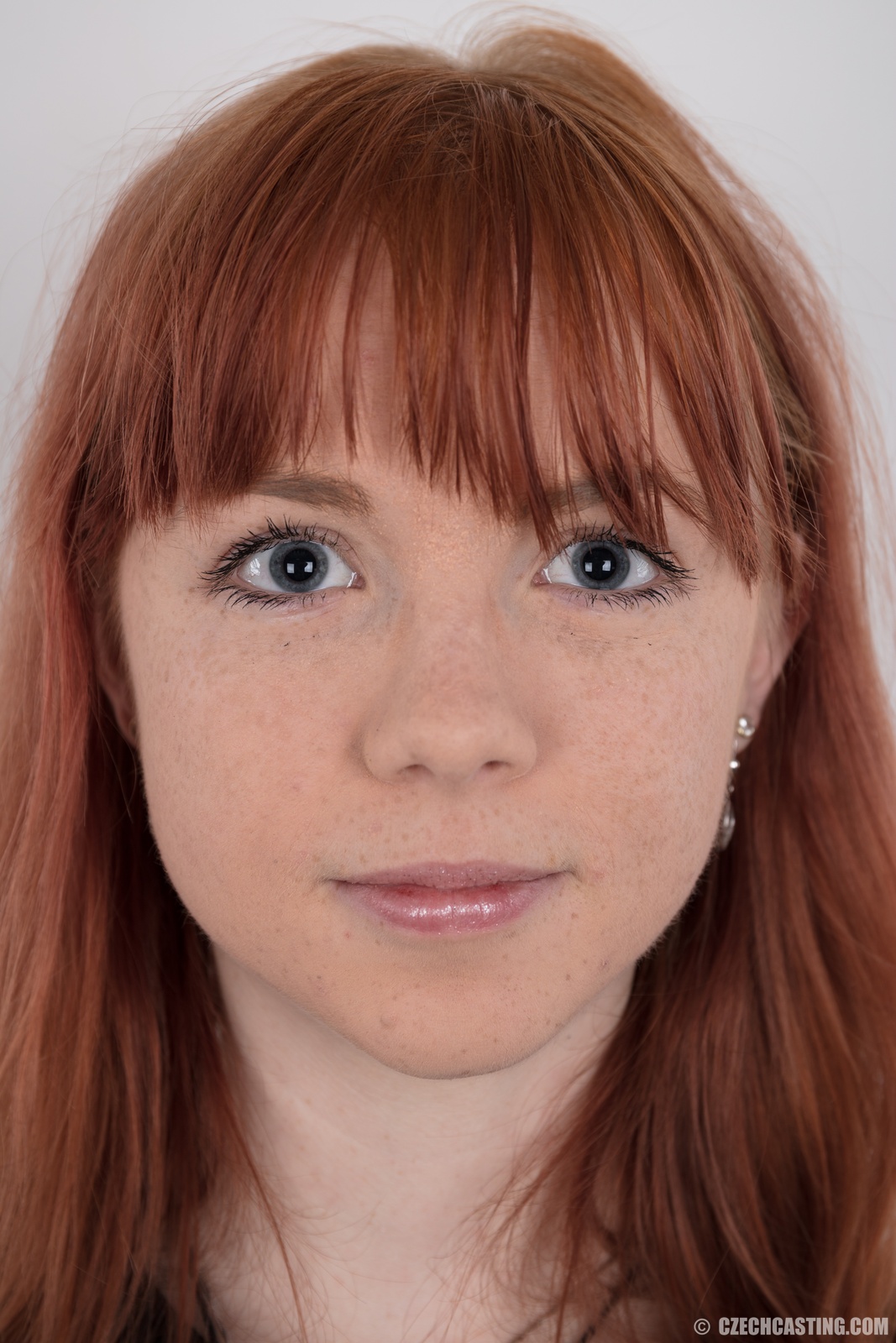Czech Cute Redhead - Niky Stunningly cute young redhead with freckles Niky in the ...