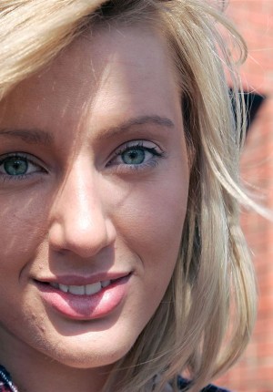 300px x 430px - 19 year old blonde Larissa reveals her small tits and big ...