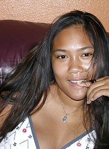 Dark skinned Thai teen modeling nude