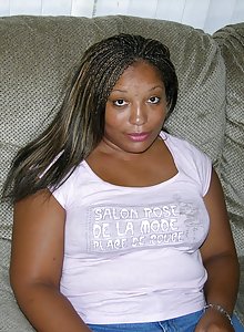 Big black mama Carla spreads her pussy and takes on a white cock